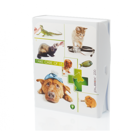 PILULIER SEMAINIER FANTAISIE ZOO PILBOX CHIEN et CHAT