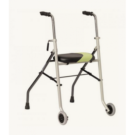 DEAMBULATEUR 2 ROUES avec siege Rollator Actio 2