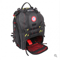 Sac à dos BRACO Black Line de face ouvert en bas