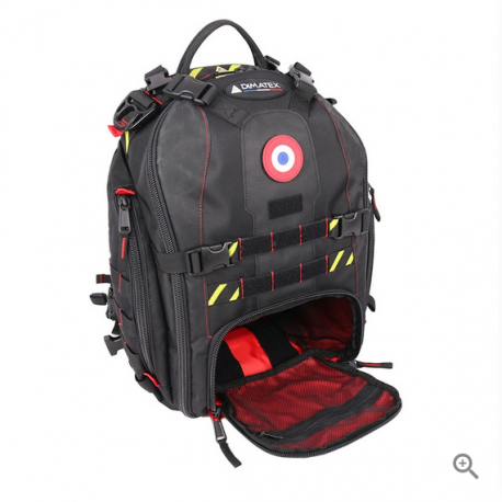 Sac à dos BRACO Black Line de face ouvert en bas