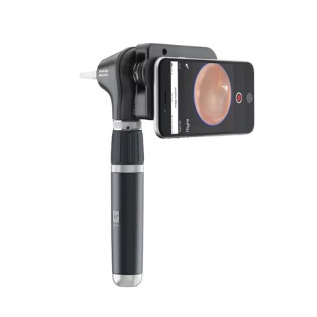 Otoscope avec smartphone en paysage accroché