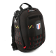 Sac à dos noir MATT de face avec écusson