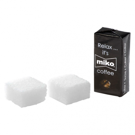 Sucre en morceaux enveloppé individuellement