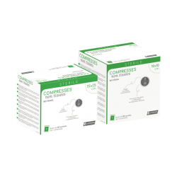 Compresse stérile non tissée 7,5 x 7,5 cm