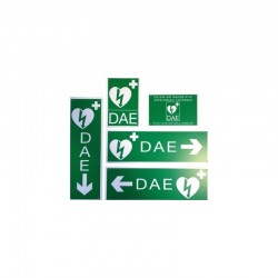 Signalétique pour DAE 5 panneaux PVC