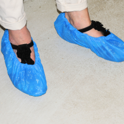 Surchaussure jetable bleu