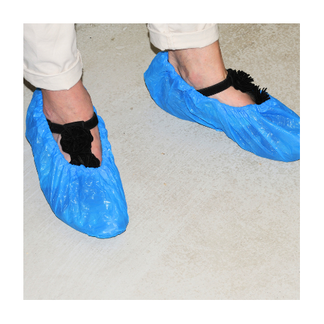 Surchaussure jetable bleu