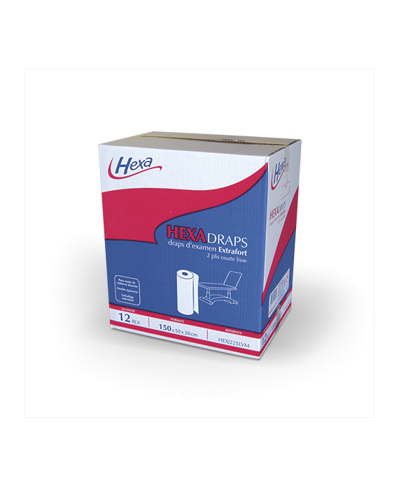 CARTON DE DRAP D'EXAMEN LISSE (12 ROULEAUX)
